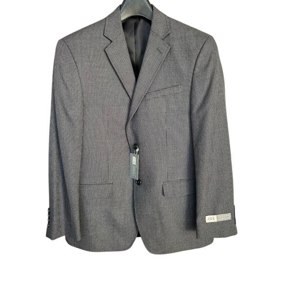 NWT Joseph Abboud Gray/Black Houndstooth Sport Coat Size 38S - Picture 2 of 7